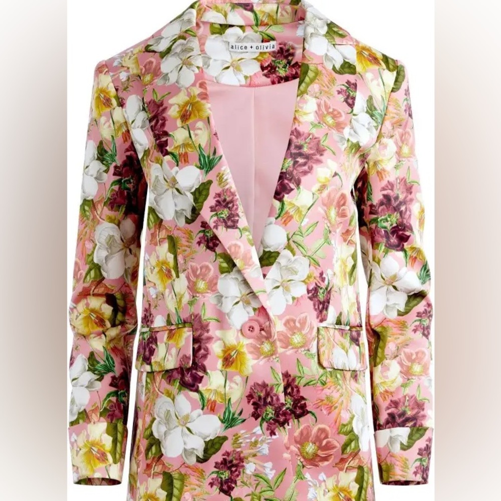 Alice and Olivia Justin Floral Blazer size 2, brand new with tags